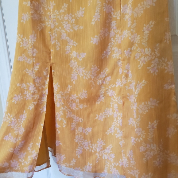 KEEPSAKE the Label Embrace Ruffle Midi Dress Yellow Size Medium - Picture 7 of 11